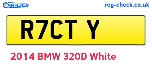 R7CTY are the vehicle registration plates.