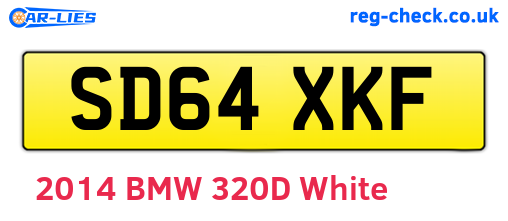 SD64XKF are the vehicle registration plates.