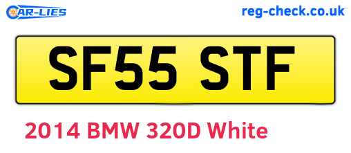SF55STF are the vehicle registration plates.