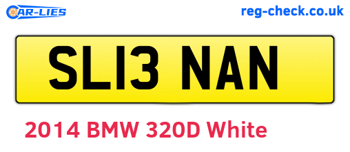SL13NAN are the vehicle registration plates.