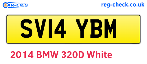 SV14YBM are the vehicle registration plates.