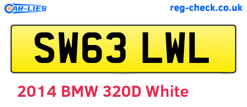 SW63LWL are the vehicle registration plates.