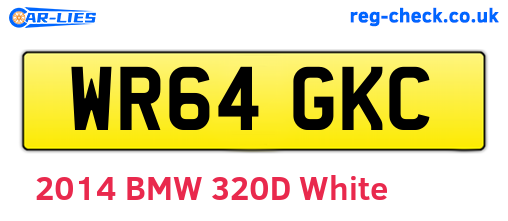 WR64GKC are the vehicle registration plates.