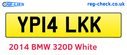 YP14LKK are the vehicle registration plates.