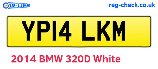 YP14LKM are the vehicle registration plates.