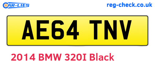 AE64TNV are the vehicle registration plates.