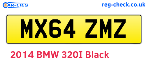 MX64ZMZ are the vehicle registration plates.