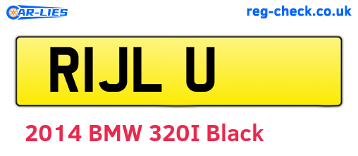 R1JLU are the vehicle registration plates.