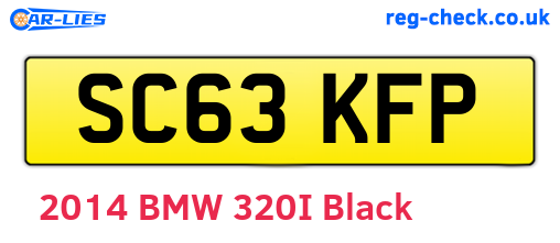 SC63KFP are the vehicle registration plates.