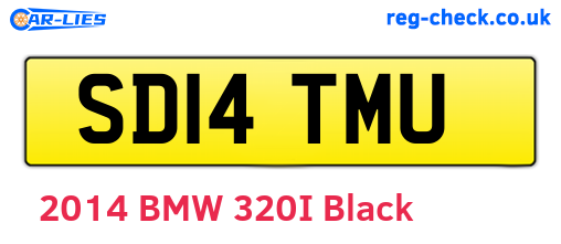SD14TMU are the vehicle registration plates.