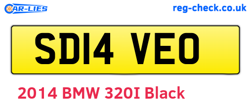 SD14VEO are the vehicle registration plates.