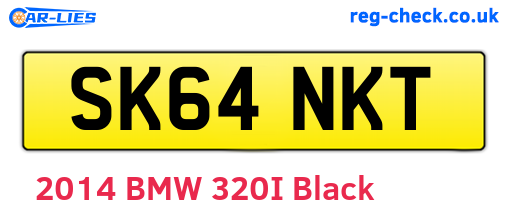 SK64NKT are the vehicle registration plates.
