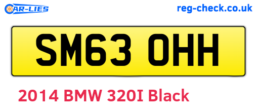 SM63OHH are the vehicle registration plates.