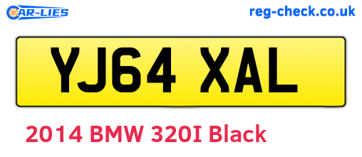 YJ64XAL are the vehicle registration plates.