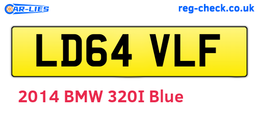 LD64VLF are the vehicle registration plates.