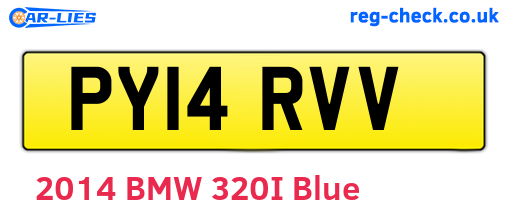 PY14RVV are the vehicle registration plates.