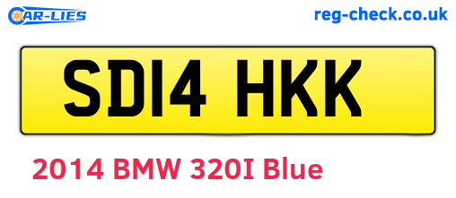 SD14HKK are the vehicle registration plates.