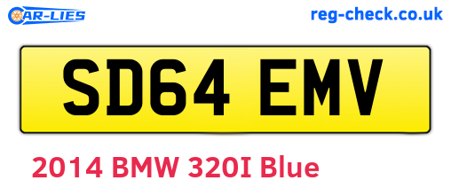 SD64EMV are the vehicle registration plates.