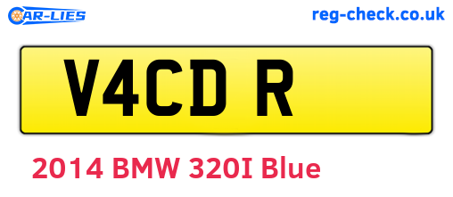 V4CDR are the vehicle registration plates.