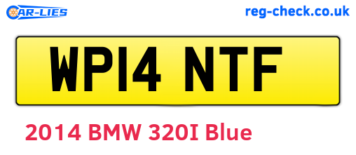WP14NTF are the vehicle registration plates.