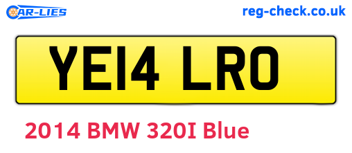 YE14LRO are the vehicle registration plates.