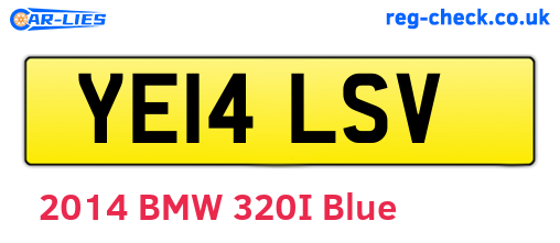 YE14LSV are the vehicle registration plates.