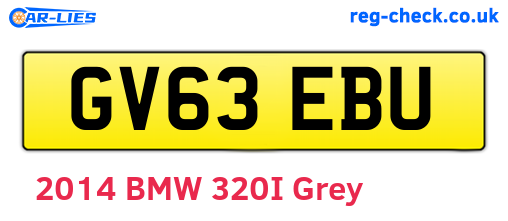 GV63EBU are the vehicle registration plates.