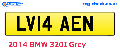 LV14AEN are the vehicle registration plates.