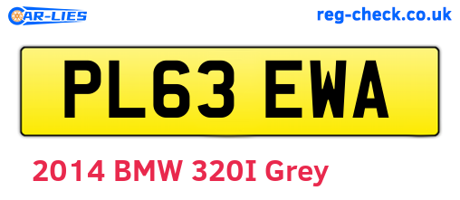 PL63EWA are the vehicle registration plates.