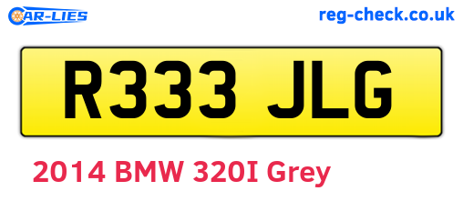 R333JLG are the vehicle registration plates.