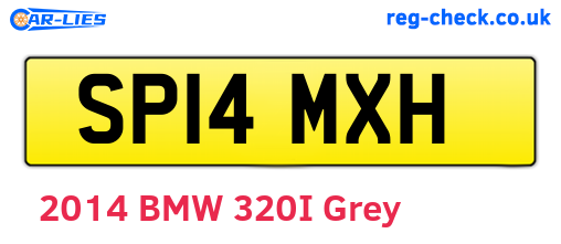 SP14MXH are the vehicle registration plates.