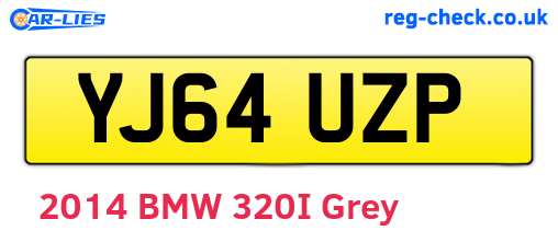 YJ64UZP are the vehicle registration plates.