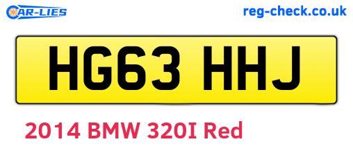HG63HHJ are the vehicle registration plates.
