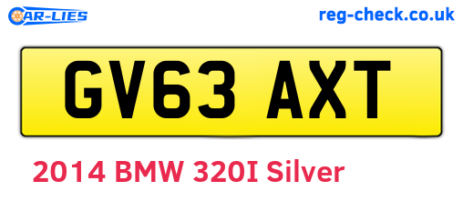 GV63AXT are the vehicle registration plates.