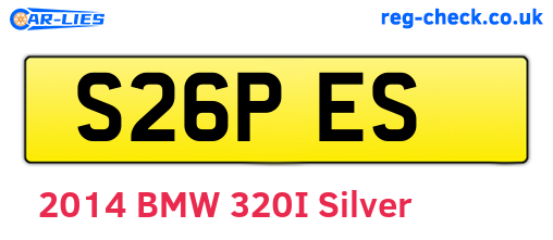 S26PES are the vehicle registration plates.