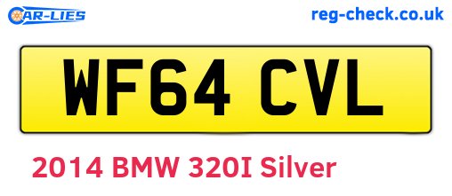 WF64CVL are the vehicle registration plates.