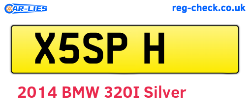 X5SPH are the vehicle registration plates.