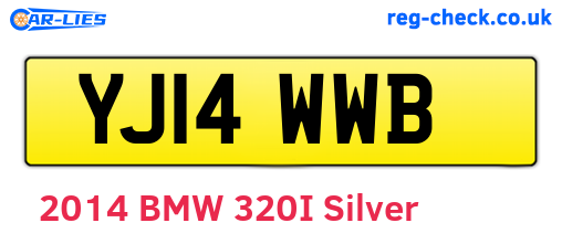YJ14WWB are the vehicle registration plates.
