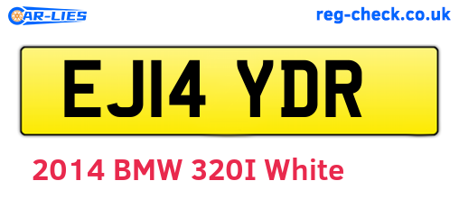 EJ14YDR are the vehicle registration plates.