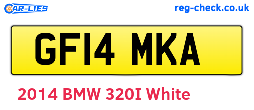 GF14MKA are the vehicle registration plates.