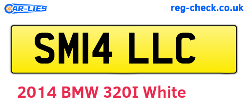 SM14LLC are the vehicle registration plates.