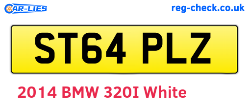 ST64PLZ are the vehicle registration plates.