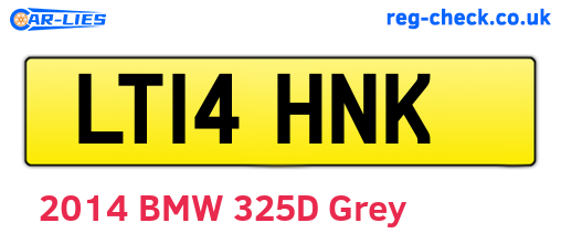 LT14HNK are the vehicle registration plates.