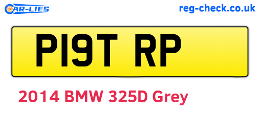 P19TRP are the vehicle registration plates.