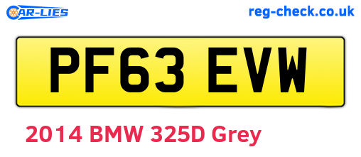 PF63EVW are the vehicle registration plates.