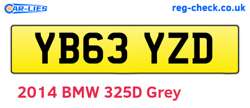 YB63YZD are the vehicle registration plates.