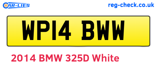 WP14BWW are the vehicle registration plates.