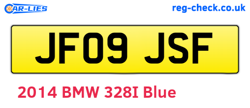 JF09JSF are the vehicle registration plates.