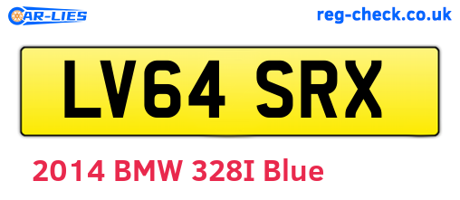 LV64SRX are the vehicle registration plates.