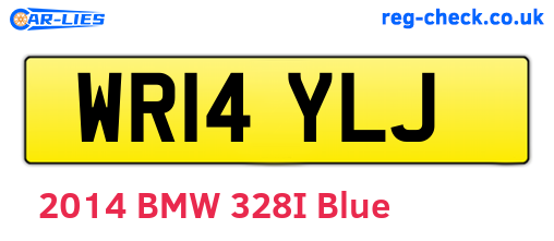 WR14YLJ are the vehicle registration plates.